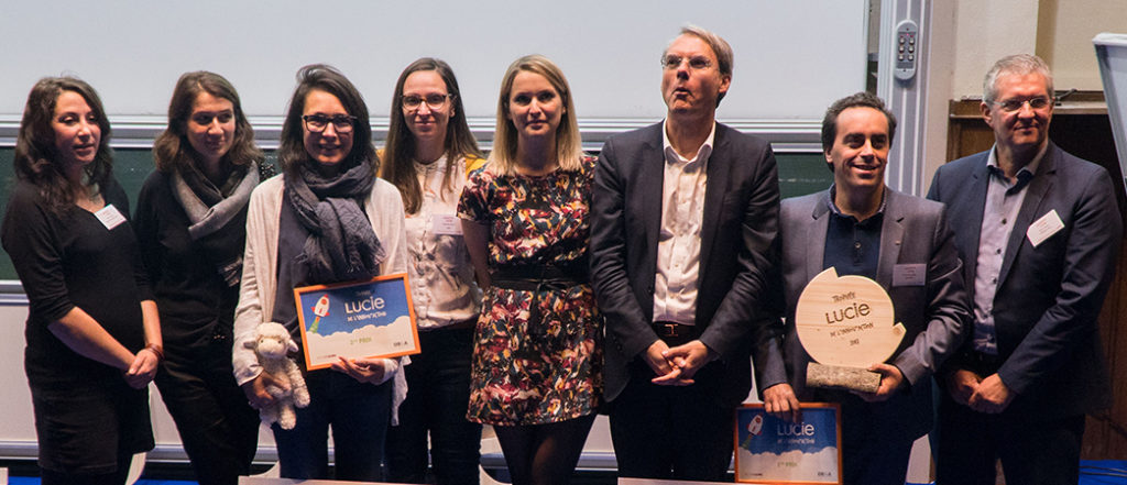 photo de groupe lauréats trophée LUCIE